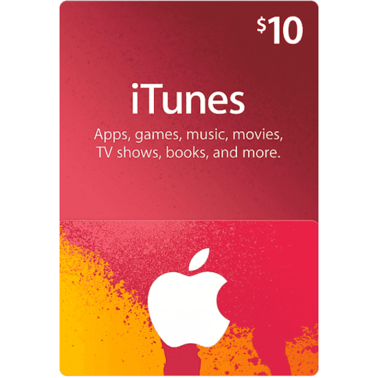 10$ itunes Gift Cards US – Apple Gift Card (Use it to shop App Store, Apple TV, Apple Music, Books, iTunes, Apple Arcade, Apple Store app, Apple.com)